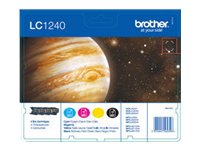 LC1240VALBPRF Black, Cyan, Magenta and Yellow Ink Cartridges Multipack with RF Security Tag. Each cartridge prints 600 pages.?