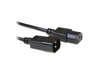Intronics - Voedingskabel - IEC 60320 C13 naar IEC 60320 C14 - 230 Volt wisselstroom V - 3 m - zwart