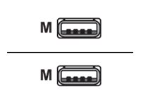 DIGITUS USB 20 CABLE TYPE A M/M 1.8M USB 2.0 CONFORM UL BL
