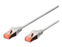 DIGITUS CAT 6 S-FTP PATCH CABLENGTH 1.5 M COLOR GREY