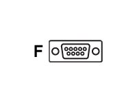 IND RS232 5V SIGNL BLK DB9 FEMM 3M COILED 5V EXTERNAL POWER