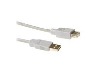ACT - USB extension cable - 4 PIN USB Type A (M) - 4 PIN USB Type A (F) - 50 cm - ivory