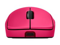 Logitech G PRO 2 - Mouse - gaming - right and left-handed - optical - 8 buttons - wireless, wired - 2.4 GHz, USB - USB Logitech LIGHTSPEED receiver - pink