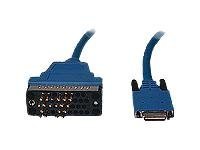 Cisco - V.35 cable (DTE) - Smart Serial (M) to M/34 (V.35) (M) - 3 m - blue - for Cisco 1700, 1720, 805, AS5300