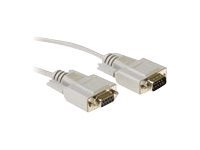 Intronics - Seriï¿½le verlengkabel - DB-9 (M) naar DB-9 (V) - 5 m - gegoten - ivoor