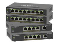 NETGEAR Plus GS305EP - Switch - smart - 5 x 10/100/1000 (4 PoE+) - desktop, wall-mountable - PoE+ (63 W)