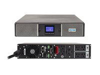 Eaton 9PX 3000VA 2700W 120V Online Double-Conversion UPS, L5-30P, 6x 5-20R, 1 L5-30R Outlets, Cybersecure Network Card Option, Extended Run, 2U Rack/Tower Battery Backup - UPS (rack-mountable / external) - AC 100/110/120/125 V - 2700 Watt - 3000 VA - Ethernet, RS-232, USB - output connectors: 7 - 2U - black and silver - for P/N: 744-A3122, 9PXEBM72RT