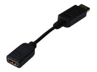 DISPLAYPORT ADAPTER CABLEDP-HDMITYPEAM/F0.15MW/LOCKBL