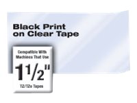 Brother TZe-161 - Black on clear - Roll (3.56 cm x 8 m) 1 cassette(s) laminated tape - for P-Touch PT-3600, 530, 550, 9200, 9400, 9500, 9600, 9700, 9800, D800, P900, P950