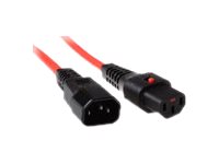 POWERCORD C13 LOCK-C14 RD 3.0M. 1 stk