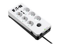 Eaton Protection Box 6 USB Tel@ Din - Surge protector - AC 220-250 V - 2500 Watt - output connectors: 6 - white