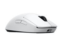 Logitech G PRO 2 - Mouse - gaming - right and left-handed - optical - 8 buttons - wireless, wired - 2.4 GHz, USB - USB Logitech LIGHTSPEED receiver - white