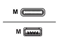 USB 3 Type Angled C to A 1.15m
