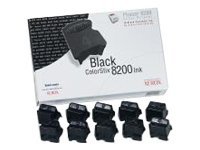 Xerox ColorStix Phaser 8200 - Black - solid inks - for Phaser 8200B, 8200DP, 8200DX, 8200MB, 8200MDP, 8200MDX, 8200MN, 8200N