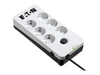 Eaton Protection Box 6 DIN - Surge protector - AC 220-250 V - 2500 Watt - output connectors: 6 - white