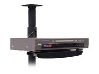Chief Component Pole Shelf - For VCR or DVD - Black - Mounting component (shelf) - for VCR or DVD - steel - black