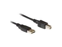 USB-kabel - USB (M) naar USB type B (M) - USB 2.0 - 50 cm - zwart
